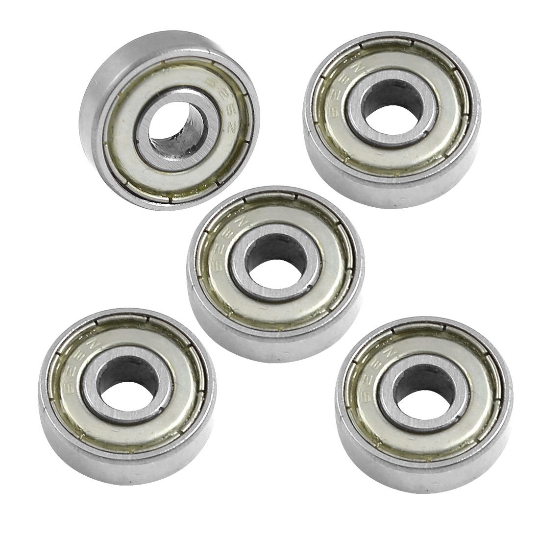 sourcingmap 626ZZ 6mm x 19mm x 6mm Shielded Radial Miniature Deep Groove Ball Bearing 5 Pcs