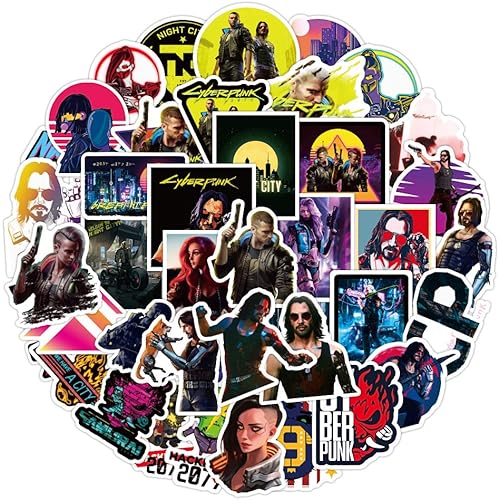 52pcs CYB_rp_nk Stickers car Sticker for Snowboard Motorcycle Bicycle Phone Computer DIY Keyboard Car Window Bumper Wall Luggage Decal Graffiti Patches