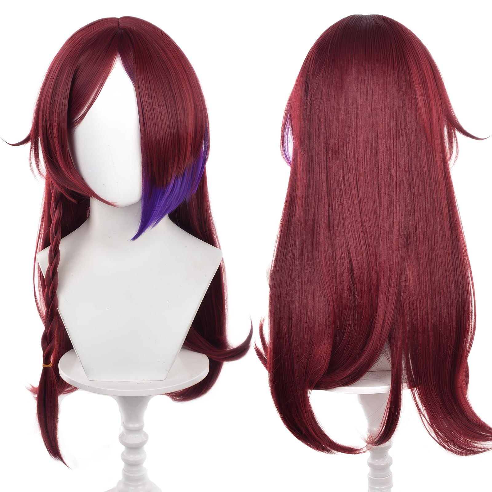UTIEHD Anime Cosplay Wig, Genshin Impact, Heat Resistant Synthetic Hair Wig with Adjustable Cap Size, Perfect for Cosplay, Halloween & Parties