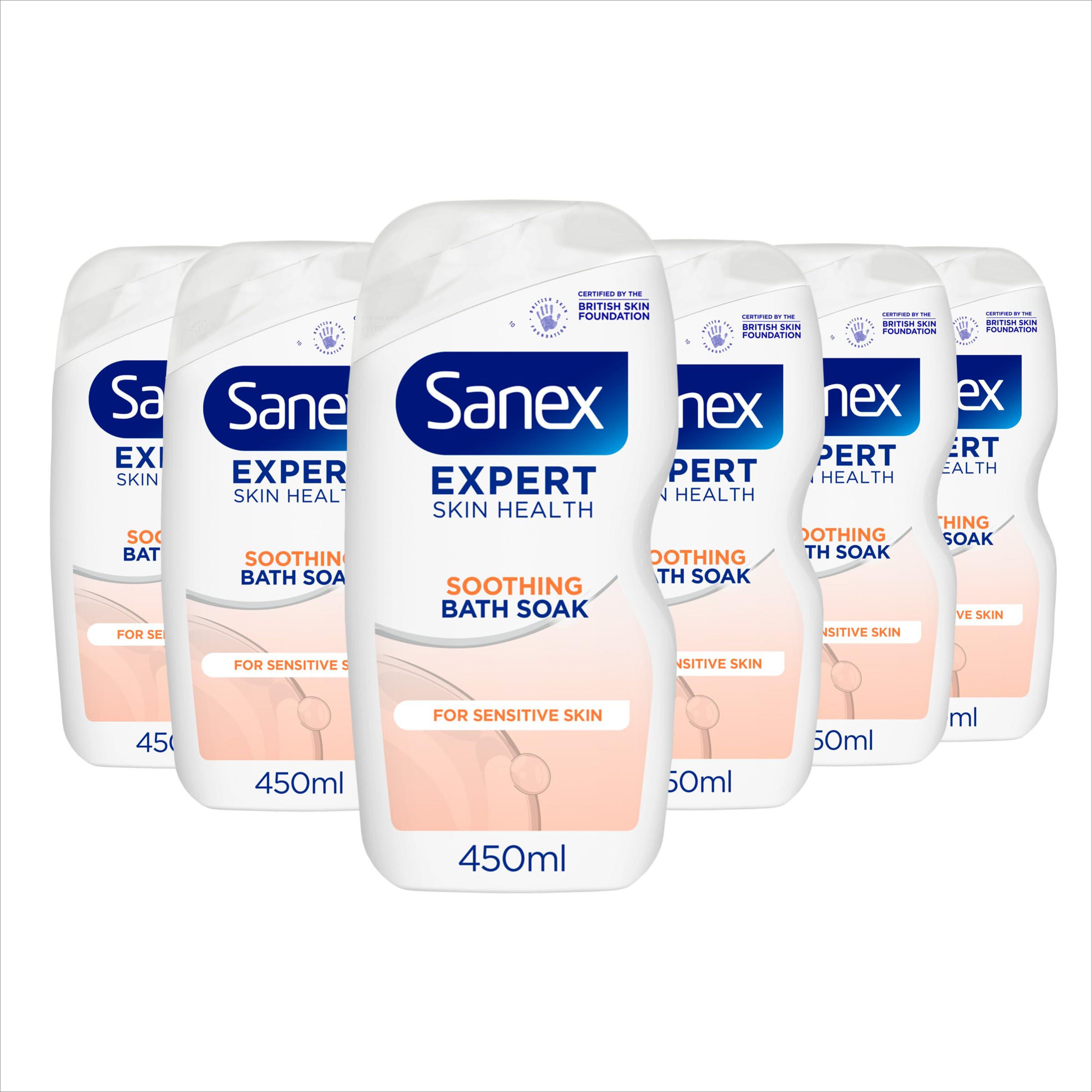 Sanex Expert Skin Health Soothing Bath Soak 450ml x 6