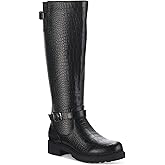 Style & Co. Womens Elenorr Snake Skin Knee-High Boots Black 7.5 Medium (B,M)
