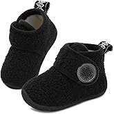 JOINFREE Toddler Slippers Boys Girls House Fleece Booties Baby Warm Winter Boots Kids Bedroom Indoor Shoes Cozy Outdoor Walking Shoes