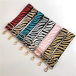Beacone Wide Zebra Pattern Purse Bag Strap