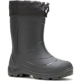 Kamik Snobuster1 Kids Snow Boot - Waterproof Kids Snow Boots - Adjustable Collar & Removable Insulated Liner - Moisture Wicking Interior Lining - Synthetic Rubber Sole - Round Toe Design