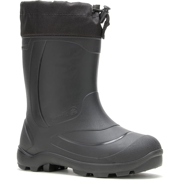 Kamik Men\'s Slip In Black Waterproof Rubber Rain/Snow Boots elastic size 6 Amazon.com | Kamik Forester Insulated Rubber Hunting Boots  main image 4