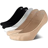 Calvin Klein Womens Liner Socks - 5 Pack Athletic Shoe Sock Liners - Lightweight Performance Non Slip No Show Socks for Women