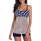 Century Star Tummy Control Tankini Swimsuits for Women 2025 Bathing Suit Two Piece Tankini Tops with Shorts Swimwear