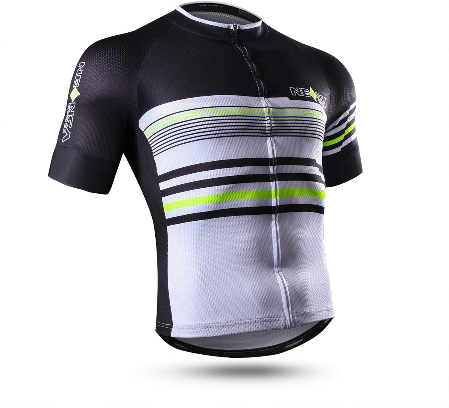 NEENCA Men's Cycling Bike Jersey Short/Long Sleeve with 3 Rear Pockets, Cycling Biking Shirt Full Zipper Breathable Quick Dry : Clothing