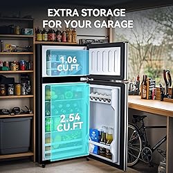 Anypro 3.6 Cu.Ft Fridge with Freezer, Double Door