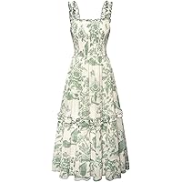 green emerald velvet dress CIDER Women's Gingham Mini Dress Summer Sundress Casual V Neck Flowy Cute  Teen Short Seelve Ruffle Dress Green at Amazon Women's Clothing store main image 0