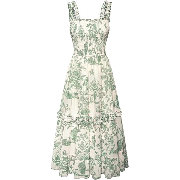 Amazon.com: CIDER Lace Floral Embroidery Mini Dress Square Neck Knotted  Middle Waist Party Vacation Babydoll Dress Beige : Clothing, Shoes & Jewelry