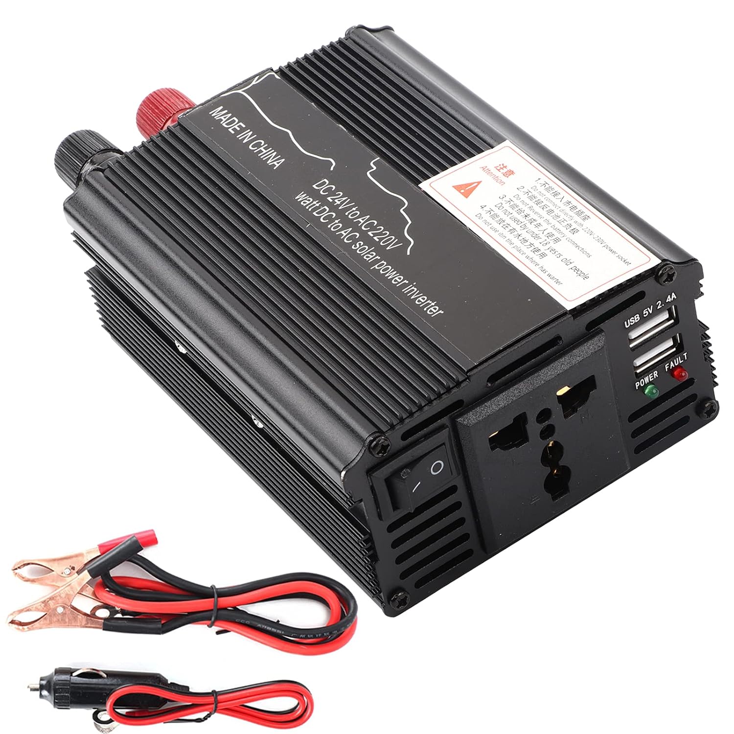 Universal Plug Inverter, Safety Solar Power Inverter, 12/24V to 110