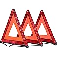 ATP Triangle Warning Frame Triangle Emergency Warning Triangle Reflector Safety Triangle Kit 3 Pack