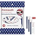 Fremouth Individually Wrapped Orthodontic Flossers for Braces - Ortho Dental Floss Picks, 75 Count (Pack of 1)