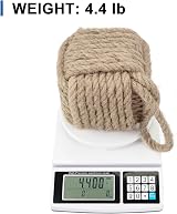 Marwood Nautical Rope Knot Door Stopper 2kg Jute Sailor Knot Square 12.7cm view 4