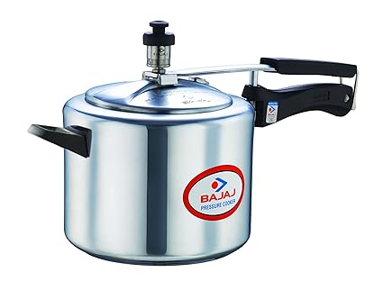 Bajaj Majesty Pressure Cooker, 5 Litres, Sliver