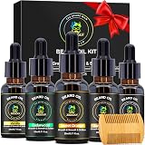 XIKEZAN Beard Oil Gift Set 5 Pack Classic Scents for Men Unscented view 1