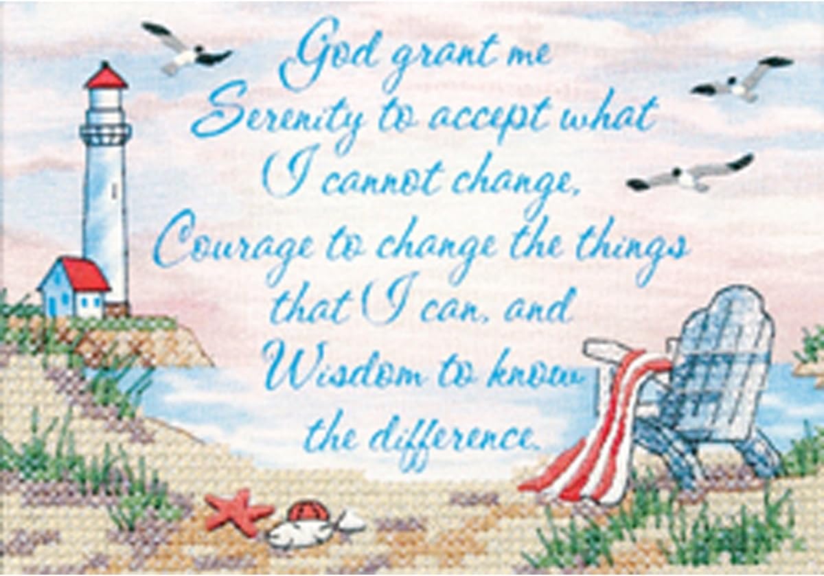 Dimensions Serenity Prayer, Cotton, Multicolor, 7 Inches x 5 Inches