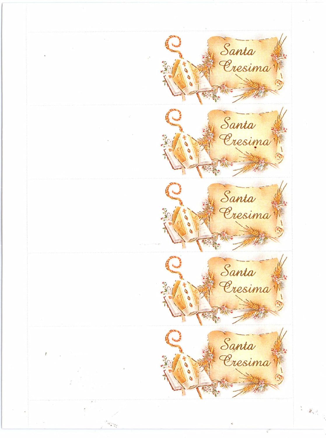 Favori 35 BIGLIETTINI PER CRESIMA BOMBONIERA FAI DA TE Amazon Casa