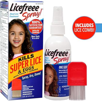 Amazon Com Licefreee Spray Head Lice Treatment For Kids And
