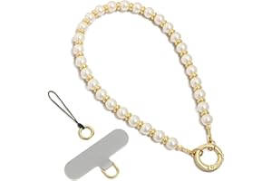 SURPHY Phone Charm, Phone Charms Strap with Tether Tab & Premium Metal Buckle, Cellphone Wrist Strap Chain