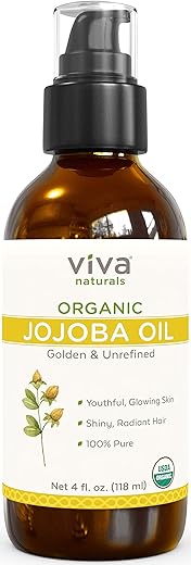 Viva Naturals Organic Jojoba Oil（オオバオイル）4 fl oz (118ml)