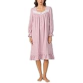 Eileen West Womens Sleepwear & Loungewear - Brushed Flannel Collection - 100% Cotton Long Sleeve Waltz Nightgown