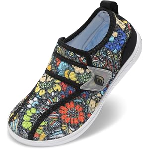 JOINFREE Womens Mens Walking Shoes Wide Toe Box Diabetic Shoes | Adjustable Upper Easy Entry Roomy Fit Barefoot Zero Drop Non
