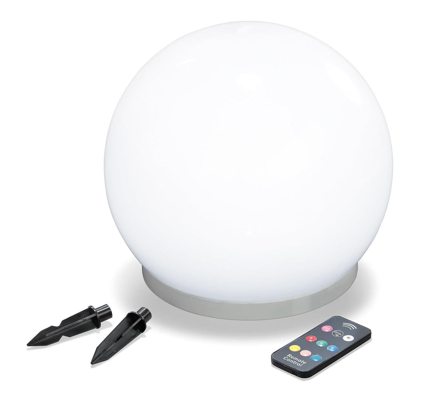 4er Set 15cm Schwimmfahige Solar Leuchtkugel Fernbedienung Teich Garten Kugel