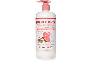 Little Twig Bubble Bath, Baby Bath Essential with Natural Plant Derived Formula, Vegan, Gluten-Free, Paraben-Free, Berry Pomegranate Scent, 17 fl. oz.