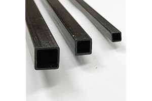 KARBXON – Carbon Fiber Tube - 8mm X 8mm x 1000mm – Pultruded Square Tube with Hollow Center - Black Matte Finish - Pure Carbon Fibre Tube shafts - for RC Planes-Drones, Boat DIY Craft Projects