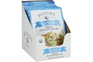 Watkins Organic Ranch Salad Dressing Mix, 0.85 oz. Packets, 12-Pack