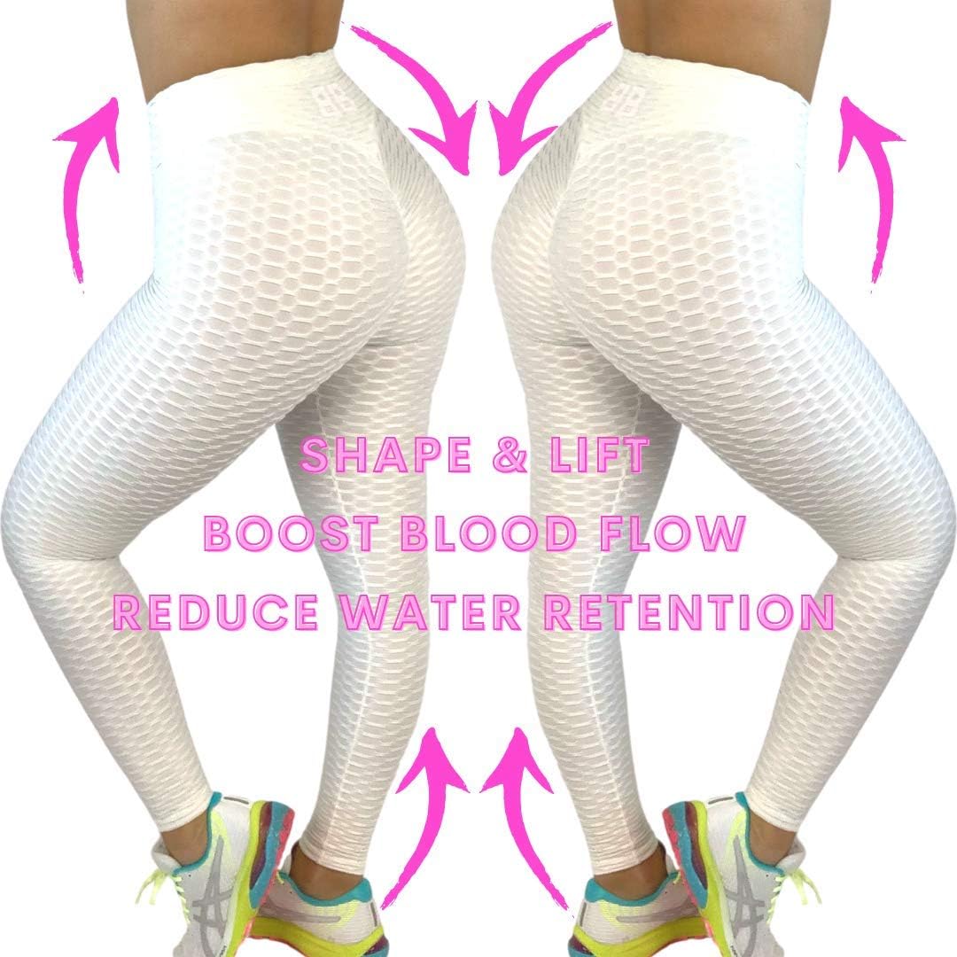 BOOTYBANDS Women's Fitness and Loungewear Honeycomb Exercise Legging: Clothing