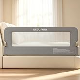 DegliFory Bed Rail for Toddlers, 75IN Baby Bed Rail Guard Folding Up, Child Safety Side Railing Guards with Reinforced Anchor Bed