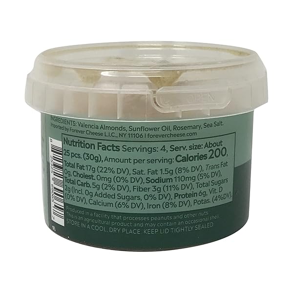 MITICA VALENCIA ALMONDS WITH ROSEMARY PREPACKED, 4 OZ