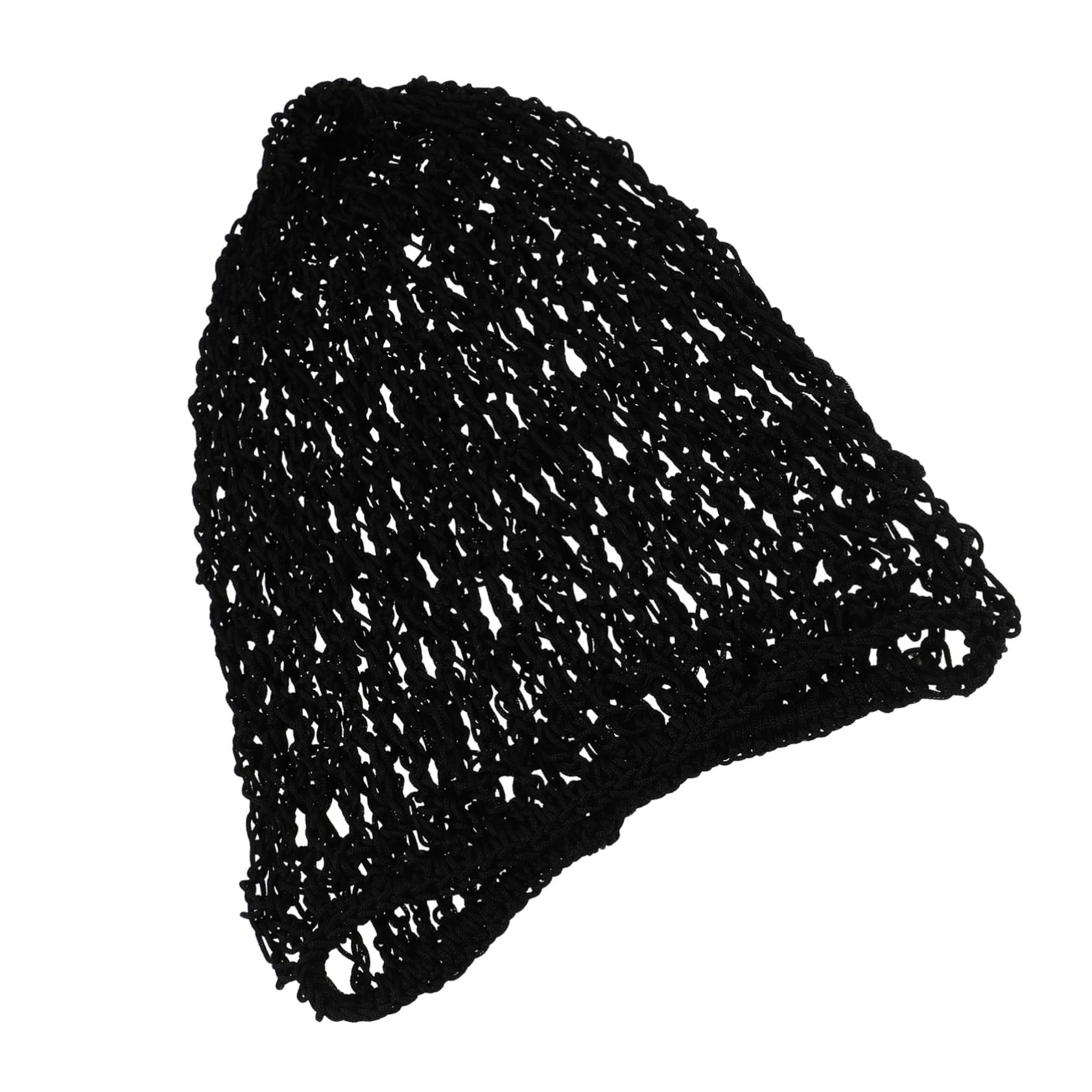 FUNOMOCYA 3pcs Breathable Crochet Hair Net for Sleeping - Afro Hair Friendly Polyester Cap - for Ladies' Short Hair Updo Hair & Nighttime Hair Care Black