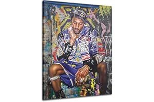AIMERY EXPOTE Kobe Bryant Poster Canvas Wall Art Print Mamba Mentality Inspirational, Basketball Player Sports Home Motivational Artwork For Home,Office,Gym Wall Decor 16X24Inch - No Framed