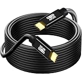 YOTETION USB C to C Cable 25FT,100W 4K60HZ Type C GEN2x2(Data usb3.1),USB C Video Output from USB3.2/ USB4.0 Fast Charging &amp; Sync for Xreal MacBook Pro iPad Pro iPhone 15-16-17 Pro Portable Monitor