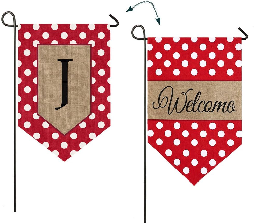 Best Winter Initial Garden Flag