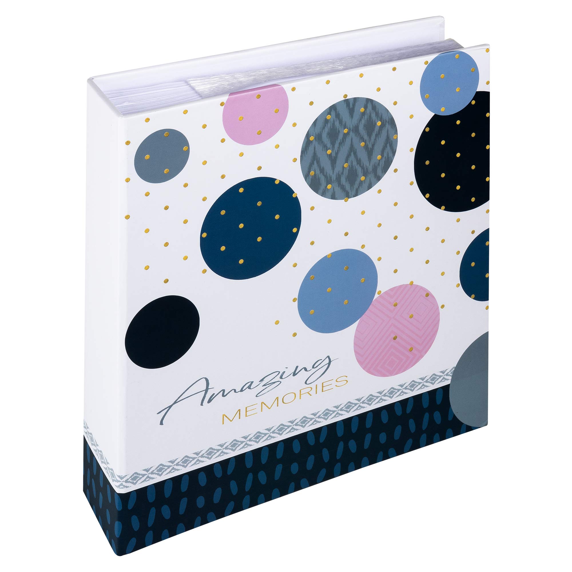 walther design Photo Album Blue 200 Photos 13 x 18 cm Memo Album Amazing Memories ME-487-L