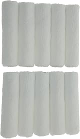 Coral 4 in Mini Roller Covers 10 Pack 5mm Short Pile Microfibre White view 5