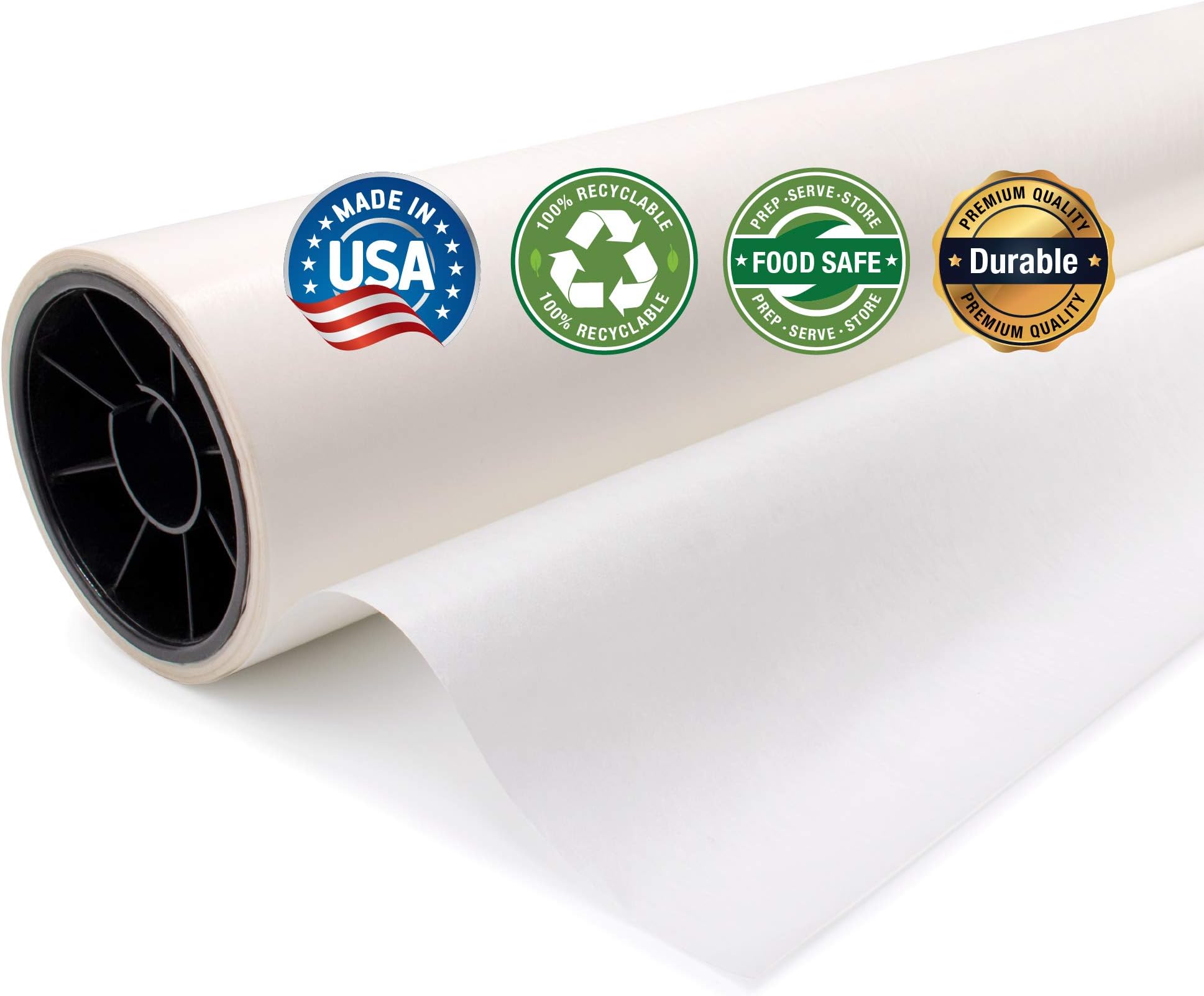 Glassine Paper Roll (17.75 inches x 75 feet), Acid-Free with a Neutral PH for Protecting Documents, Drawings & Photographs by Paper Pros