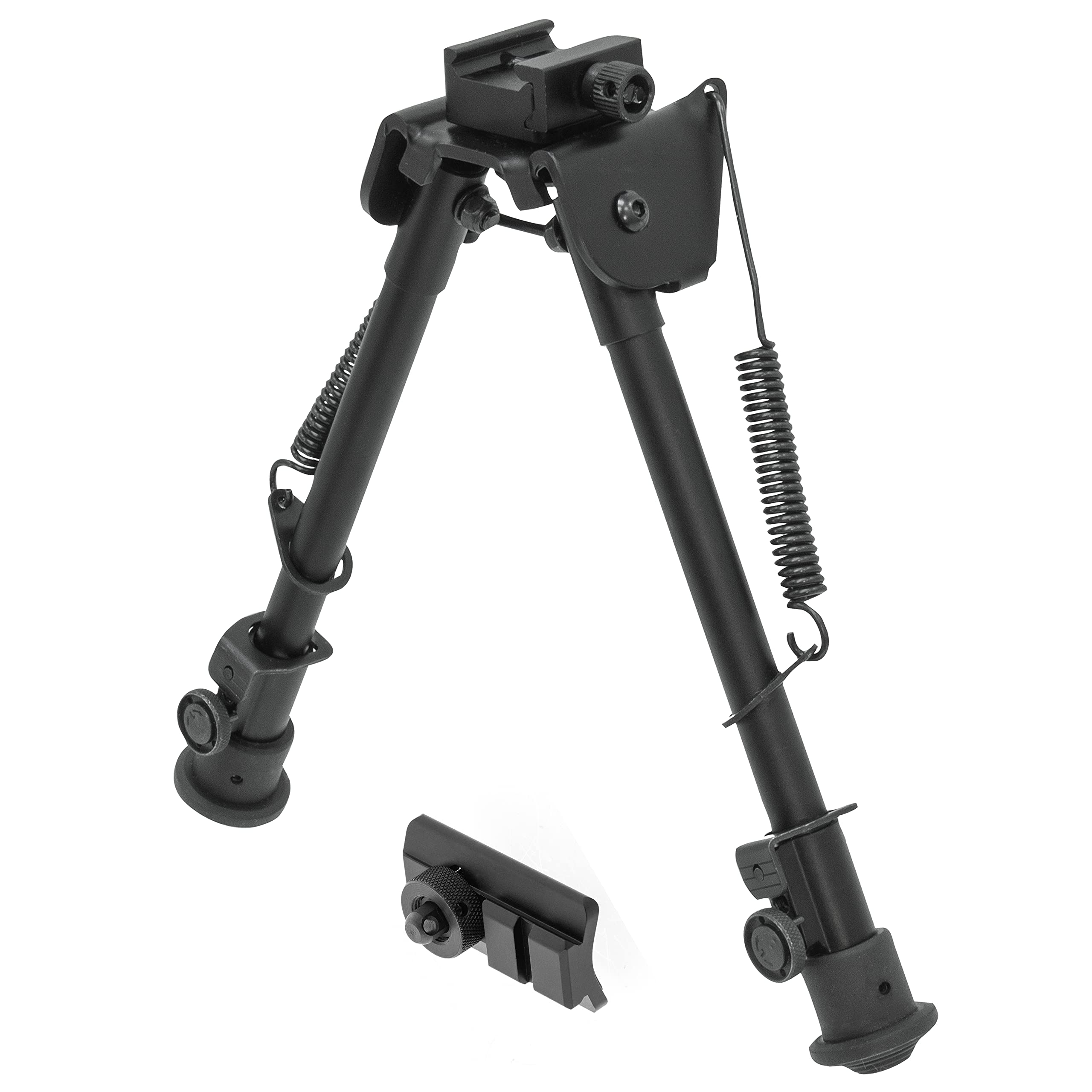 Photo 1 of ***BOLT MISSING**
UTG Tactical OP Bipod, Rubber Feet, Center Height 8.3"-12.7", Black