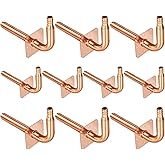 Pack of 10 Copper Stub Out Elbows with Wall Flange Stub Out 1/2’’-6inch Lengh- Easy to Install, Lead-Free-PEX-B,C Stub Out Ac