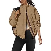 LAMISSCHE Oversized Fleece Lined Jacket Zip up Windbreaker Jacket Long Sleeve Casual Winter Coats with Pcokets