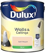Dulux Silk Emulsion Paint Walls Ceilings Soft Peach 2.5L view 2