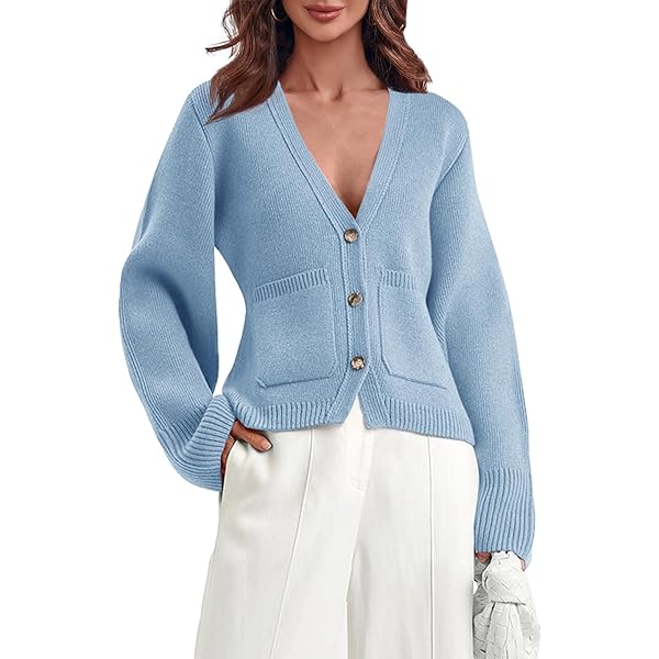 トップス 24AWMUKCYEN asymmetric short cardigan Anoumcy Asymmetric Button Up Cardigans Sweaters for Women