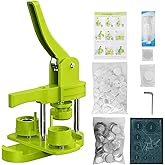 YYMTTOR Button Maker Machine Kit 32mm (1.25 Inch) &ndash; DIY Pin Badge Press with 100 Button Parts, Custom Pin Maker for Crafts, Parties &amp; Gifts