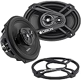 ORION Cobalt Series CB693 6x9” 3-Way Coaxial Car Speakers, 320W, 4 Ohms, Full Range, Enhanced Bass, Polypropylene Cone & Butyl Rubber Surround, Easy Install, Grills Included (Pair)