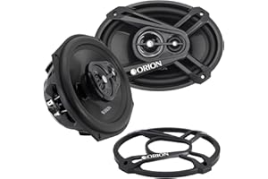 ORION Cobalt Series CB693 6x9” 3-Way Coaxial Car Speakers, 320W, 4 Ohms, Full Range, Enhanced Bass, Polypropylene Cone & Butyl Rubber Surround, Easy Install, Grills Included (Pair)